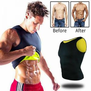 Men&#039;s Sweat Body Shaper Sauna Slimming Trainer Shapewear Shirt Top Workout Vest