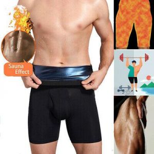 Sweat Sauna Shorts Men&#039;s Fat Burning Waist Trainer HighWaist Sport Slimming Pant