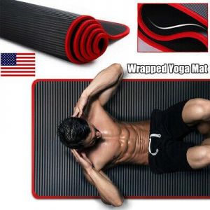 The Place Sport 72" Yoga Mat Thick Fitness Meditation Exercise Camping Workout  Gym Pad Non-Slip